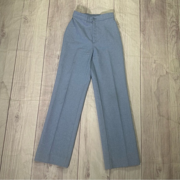 Women’s Vintage 70's Levi's Bend Over Polyester Pants High Waist Slacks - Picture 2 of 10